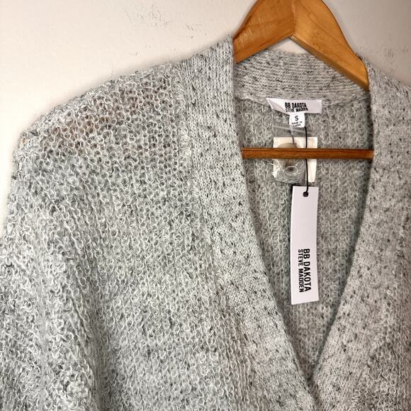 BB Dakota Gray Cardigan Sweater - Picture 2 of 8
